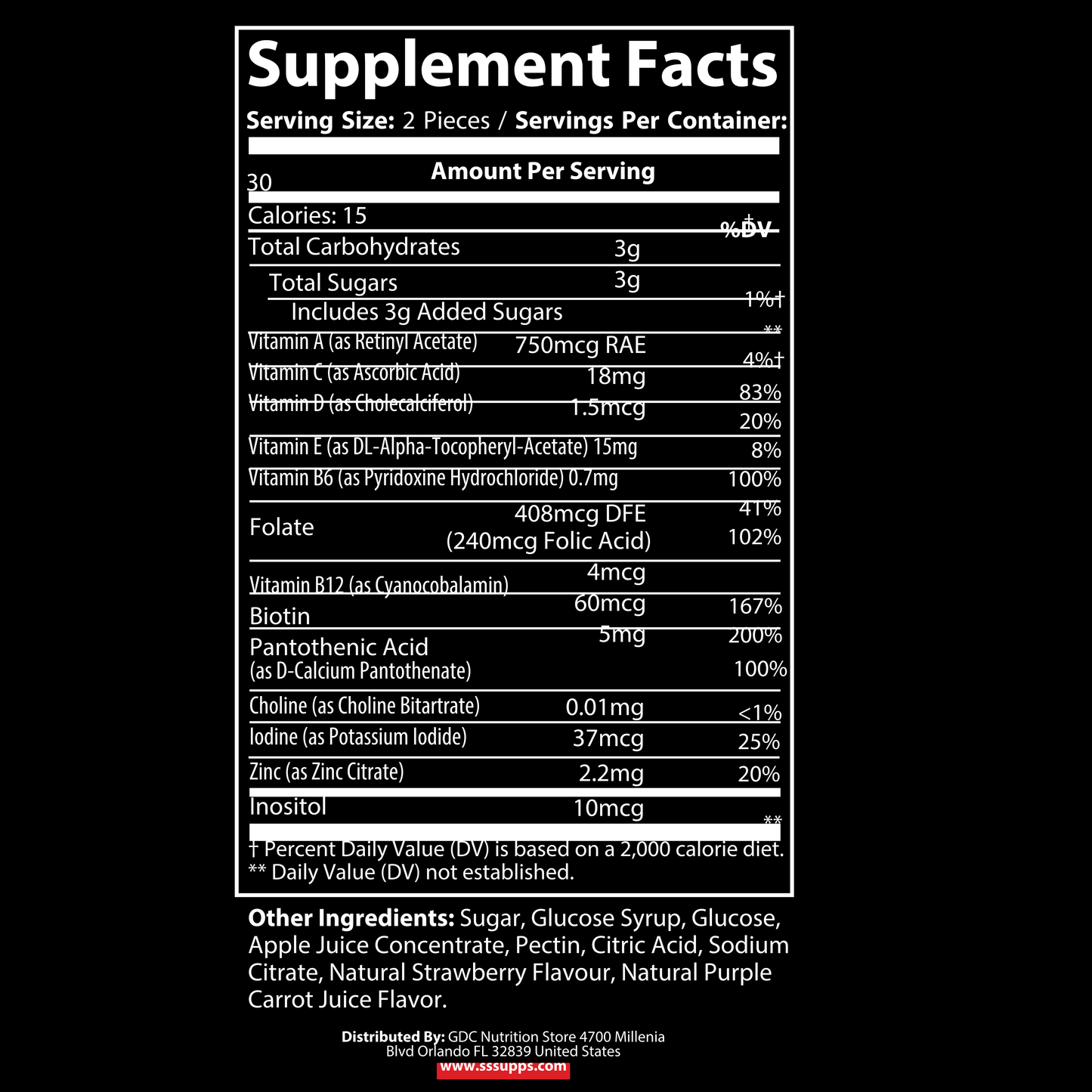Pectin Multivitamin Gummies