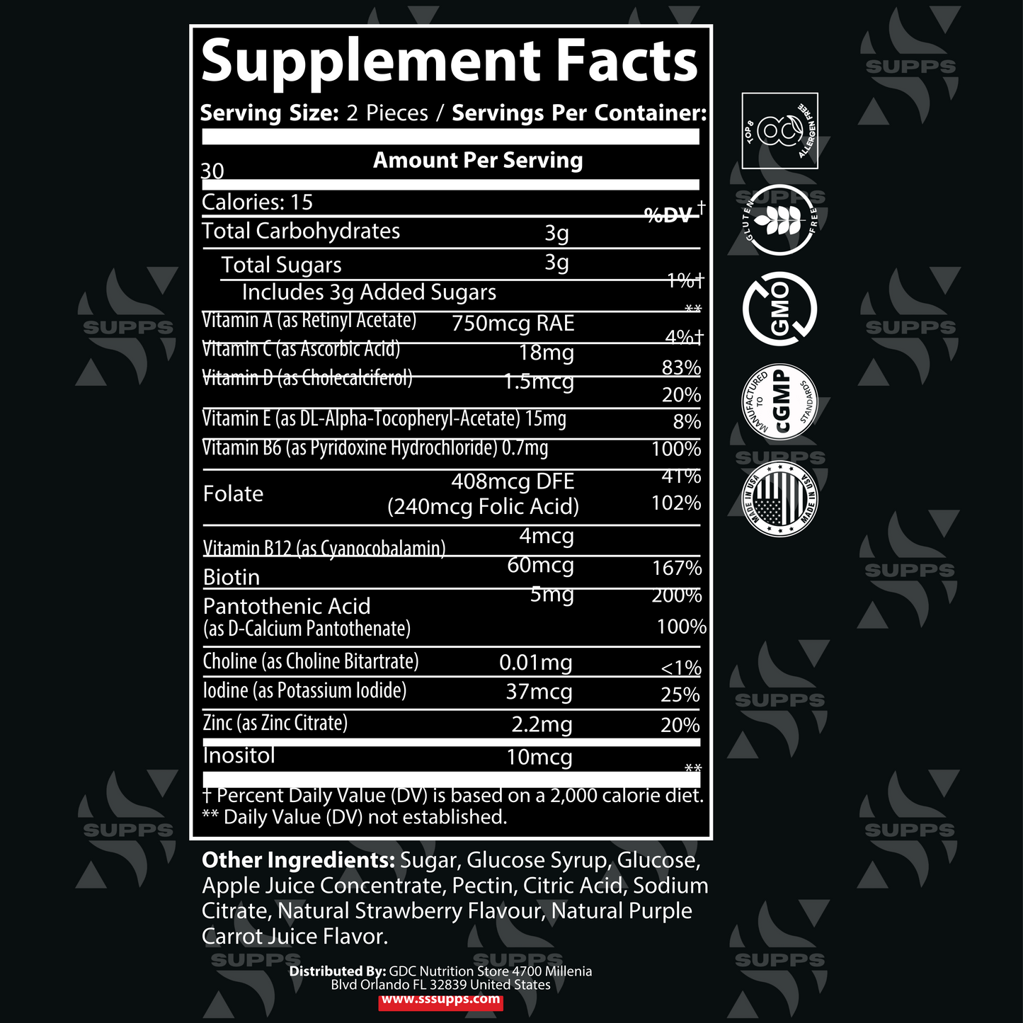 Multivitamínico de pectina