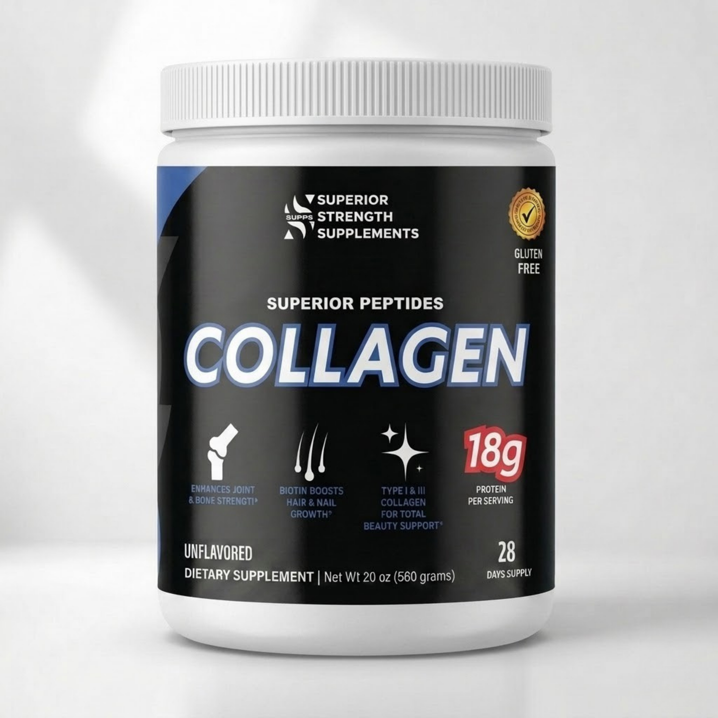 Poudre de collagène + biotine